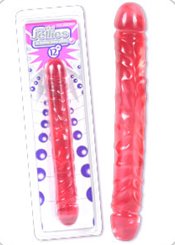Doc Johnson Gode Crystal Jellies Double - Rose ou transparent