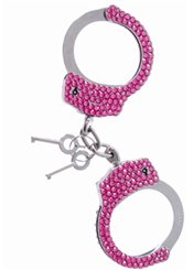 Lux-Me Menottes Cristaux Swarovski (Pink/White/Black)