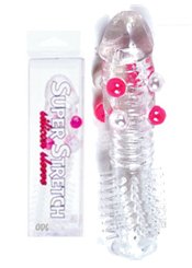  (inconnue) Super Stretch Silicone Sleeve - Perles Transparente