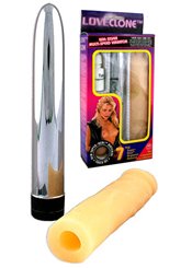 NMC Love clone with Silver Multi-speed Vibrator