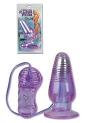 California Exotic Plug Vibrant  - Gina Lynn's Vibrating Pleasure Probe - LARGE