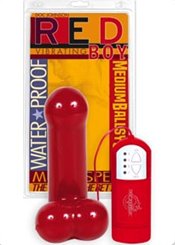 Doc Johnson Red Boy Vibrating Ballsy Cock - Small / Medium / Large